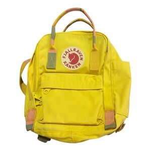 Fjällräven Kånken Mini Yellow Backpack Greenland Rainbow